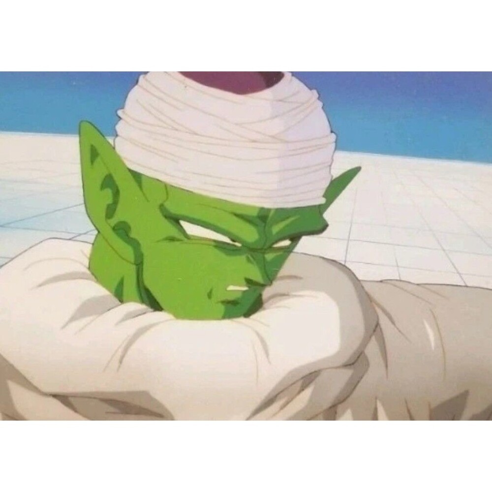 Dragon ball Z Super DBZ Piccolo Rare Toei Original Animation Cel W/ Background